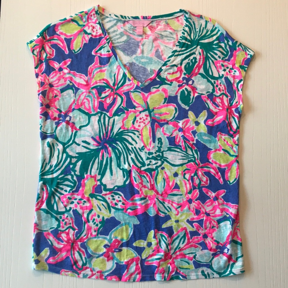 Lilly Pulitzer “Casa Azul” Hartwell Top